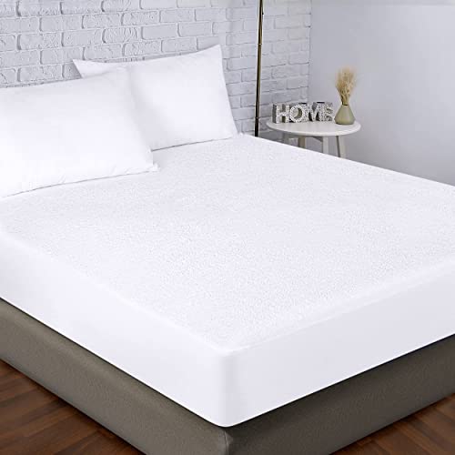 Utopia Bedding Waterproof Bamboo Mattress Protector (Queen) – Stretches Up To 17 Inches Deep – 5 Sided Mattress Cover – Soft & Breathable Fitted Style #TOP6