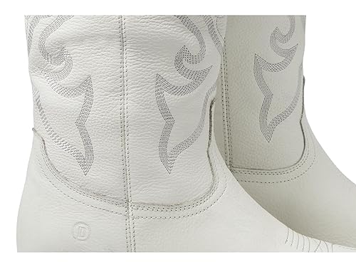 Image of Dingo Womens Out West Embroidered Snip Toe Casual Boots Mid Calf Mid Heel 2-3 inch