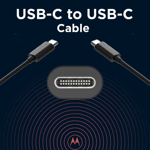 Motorola Chargers - 1M USB-C to C (MC00CCB10A) Data/Charging cable, Black - Image 2