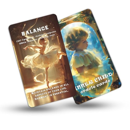 QCFQCF Cartes Oracle Inner Child pour la guérison, la découverte de soi et la croissance émotionnelle pour les débutants, un jeu spirituel et une méditation guidée pour la transformation personnelle – vue 5