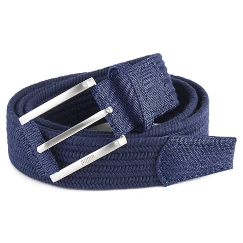 PUMA Stretch Weave Men's Golf Belt, DEEP Navy, L/XL
