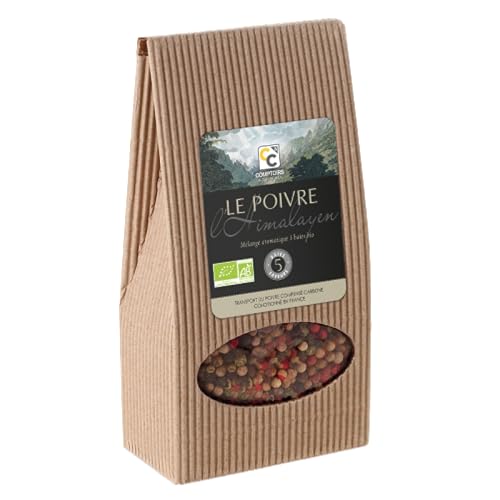 COMPTOIRS ET COMPAGNIES - Recharge Poivre 5 Saisons pour Moulin - Mélange de Poivres et Baies - Certifié Bio - 125 g