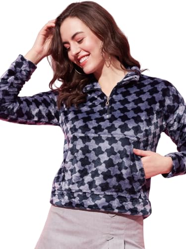Modeve Full Sleeve Women Sweatshirt for Winter- NavyII Winter Wear II Hoodie