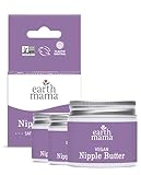 Earth Mama Vegan Nipple Butter | Cruelty-Free Breastfeeding Cream for Nursing Mamas | NO Lanolin, 2-Ounce (3-Pack)
