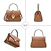 Top Handle Bag Small Purses and Handbags for Women Fashion Leather Shoulder Bag,Purses for Women,Metal Button Lock.