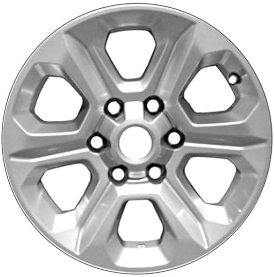 17 inch Aluminum Wheel For 2014-2024 Toyota 4Runner 6-Spoke All Painted Sparkle Silver 6 Lug 139.7 mm 17 x 7 in Reman - Factory Wheel Rim