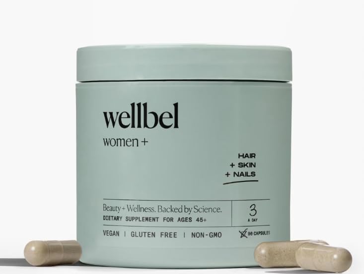 Women + Clean Supplement for Hair, Skin, and Nails, Vegan, Gluten Free, Non GMO 90 Count