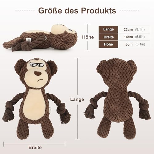 TONYFY Brinquedos para Cães, Brinquedos de Apito para Cães com Papel Amassado, Brinquedo de Pelúcia