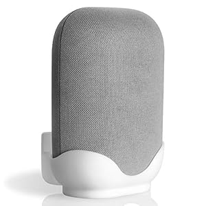 honecumi Wall Mount For Google Nest Audio | Google Nest Speaker Mount Desktop Stand | Wall Mount Stand Holder for Google Nest Voice Assistant- Elegant White
