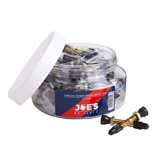 Valves Presta sans tube 32 mm kit pneu tubeless jante velo Joe's 25 paires
