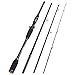 Goture Travel Fishing Pole Spinning Fishing Rods Sections Lightweight Carbon Fiber Poles M Power haeavy Medium Fast Action 7ft
