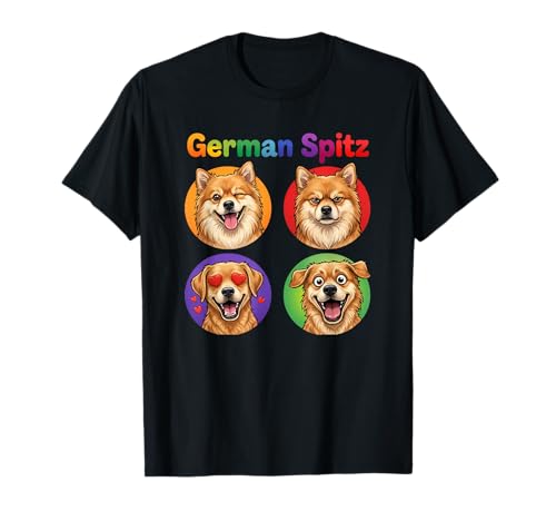 Divertido Retrato de Perro German Spitz Perro Madre Perro Padre Camiseta