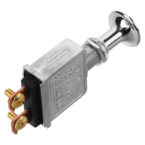 CRILSTYLEO Interruptor De Tracción Modificado Interruptor De Encendido Para Generador Transferencia De Llave Apagado Botón De Interruptor Push-Pull De Alta Resistencia Interruptor Eléctrico