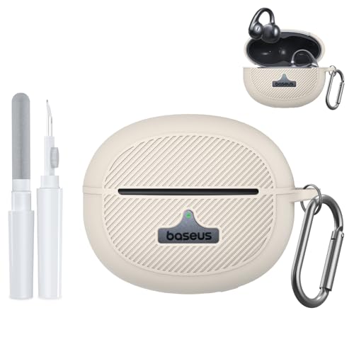 FIOPAZ Baseus Bowie MC1 Pro�p�P�[�X �ϏՌ��V���R���P�[�X�J�o�[ Baseus Bowie MC1 Pro �I�[�v���C���[�N���b�v�I���w�b�h�t�H���p LED/���S��������f�U�C�� �J���r�i&�N���[�i�[�L�b�g�t�� (�I�t�z���C�g)