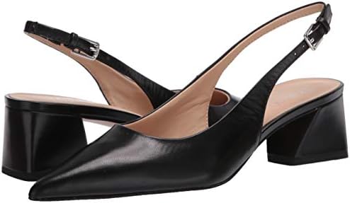 Franco Sarto Womens Racer Slingback Low Block Heel Pointed Toe Pump, Black, 8.5 | Image 6