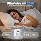 Vexloria Mini Kühlschrank, 4 Liter/ 6 Dosen Mini-Kühlschränke für Kosmetik, Getränke, 220V AC/ 12V DC Thermoelektrische Kühlung, Kleiner Kühlschrank für Schlafzimmer, Büro, Wohnheim, Auto (Weiß)