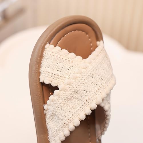 IWIHMIV Girls Slip On Sandals Summer Soft Pillow Slippers Soft Soles Flat Beach Pool Shoes Non Slip Open Toe.Sandals3