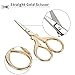 5 Pieces Stainless Steel Tip Classic Stork Scissors Crane Design 3.6 Inch Sewing Dressmaker Scissors for Embroidery, Craft, Needle Work, Art Work or Everyday Use (Style A)