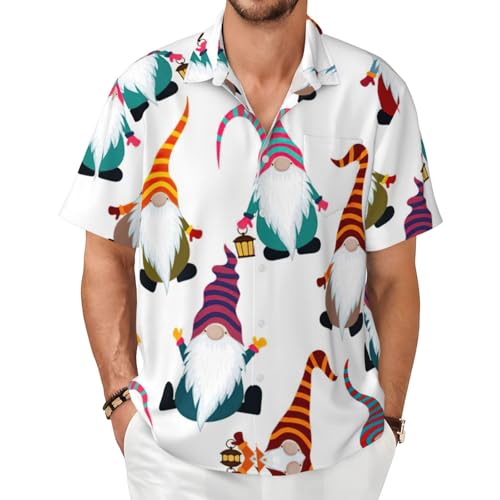 Chemise nains de Noël homme décontractée idéale pour vos vacances d'été
