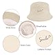 Vancavoo Fischerhüte Damen Bucket Hat Baumwolle Sonnenhut Reversibel Fischerhut Faltbarer Anglerhut für Frauen und Herren,56-58cm,D-Beige