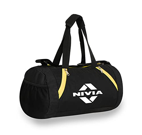 Image of Nivia Beast Polyester Unisex Gym Bag - Shoulder Bag for Men & Women With Separate Shoes Compartment, Carry Accessories, Fitness, Sports & Travel Kit