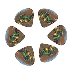 Tractor Farm Lot de 3 médiators en celluloïd coloré pour guitare basse, amateurs de musique, joueurs de guitare, guitares électriques et acoustiques 0,46 mm, 0,71 mm, 0,96 mm - Les Beatles, Paul McCartney, John Lennon, RIngo Starr, George Harrison Tractor Farm Lot de 3 médiators en celluloïd coloré pour guitare basse, amateurs de musique, joueurs de guitare, guitares électriques et acoustiques 0,46 mm, 0,71 mm, 0,96 mm – Image 2