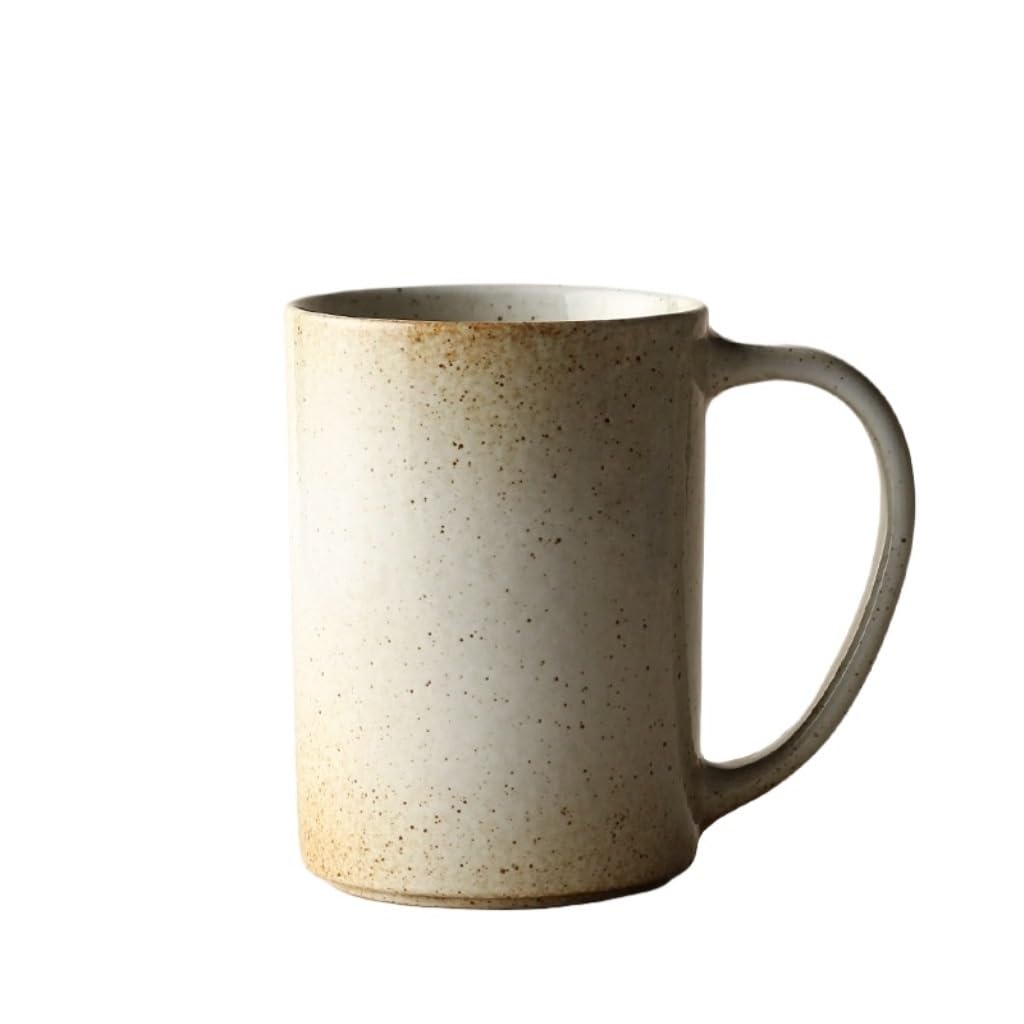 ENGENDER Tazas Cafe Taza De Café Cerámica Piedra, Retro, Horno Convertido En Hogar, Agua Gran Capacidad, Té Oficina Mug Cups(A)