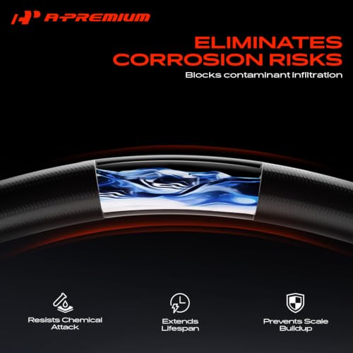 A-Premium Heater Manifold Tube Coolant Flange Pipe with Temp Sensor by A-premium - Image 4