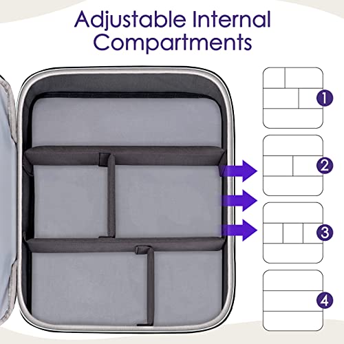 Audio Mixer Case (Interior 15.5” X 13” X 6”), Protective Dj Mixer Bag With 10Mm Padding, Large-Capacity Recording Equipment Bag Soft With Adjustable Storage For Cables, Podcast Gears And Mics, Gray #TOP2