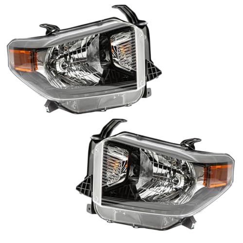 Image of TRQ 2 Piece Headlight Assembly Set Driver & Passenger Side Compatible with Toyota Tundra TRD Pro 2015-2017 TO2502235 TO2503235 811100C111 811500C111