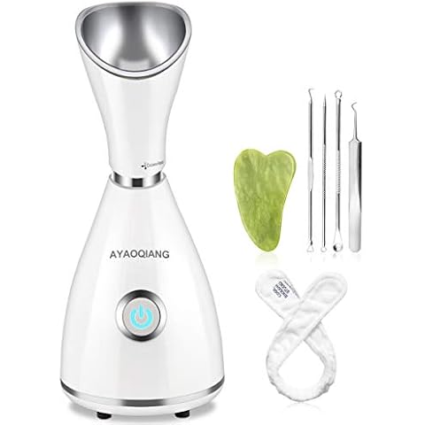 Vaporizador Facial Sauna Professional Steamer Facial Nano Ionica Home SPA Humidificador De Limpieza Profesional para El Cuidado De La Piel Limpieza Profunda De Los Poros Puntos Negros Cover