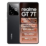 realme GT 7T 5G 12+256GB Smartphone, Azul IceSense, Pantalla de 6.8 Pulgadas, Refresco de 120Hz, Carga R�pida de 120W, Bater�a de 7000 Ah, C�mara IA de 58MP, Chipset MediaTek Dimensity 8400, IP68