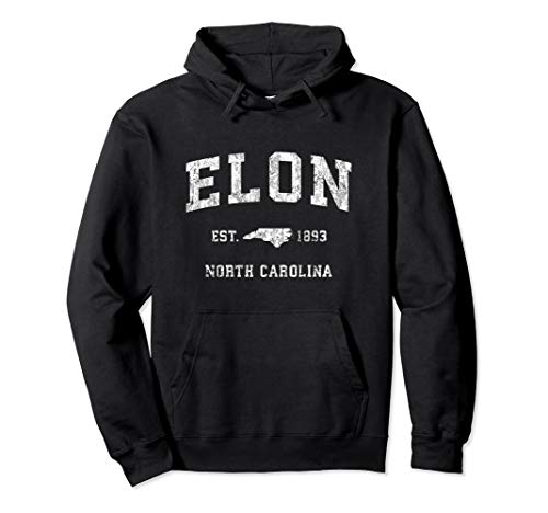 Elon North Carolina NC Vintage Athletic Sports Design Pullover Hoodie Elon North Carolina NC Vintage Athletic Sports Design Pullover Hoodie