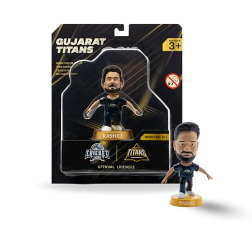 Image of Action Figure, IPL Edition, 3 Inch Rashid Khan | 360 Rotatable Head, For Fans & Collectors