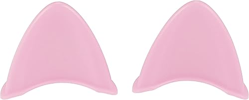 Motoforti 2 piezas de orejas de gato, accesorios de decoración de casco, autoadhesivos, universales, para motocicleta, bicicleta, scooter, rosa, TPU
