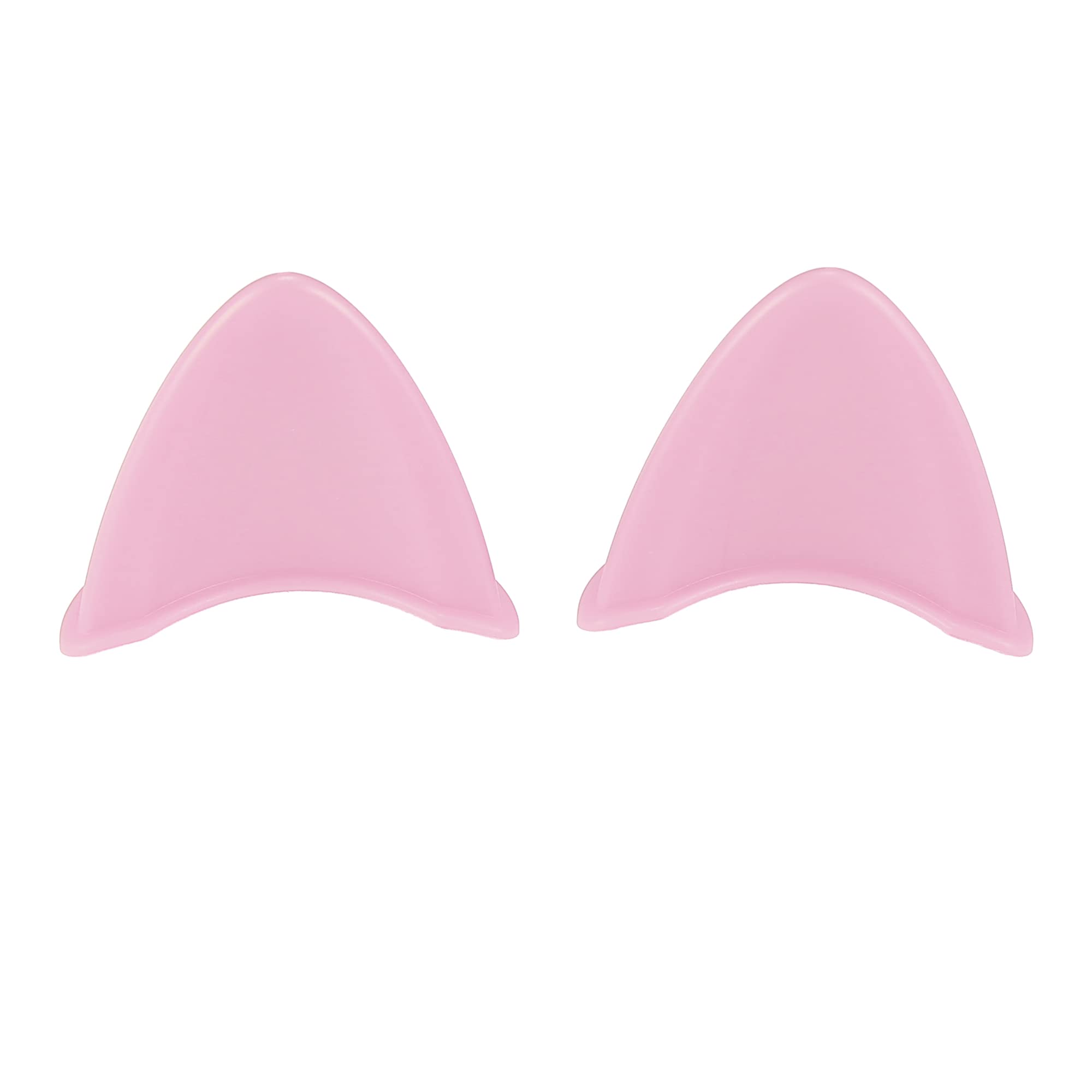 Lot De 2 Paires D'oreilles De Chat Pour Casque Moto - Décorations Adhésives TPU/ABS (Noir/Bleu + Rose/Blanc) - Universel