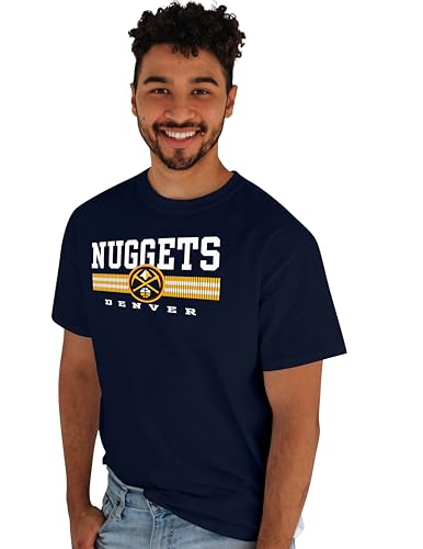 Denver Nuggets NBA Officially Licensed T-Shirt Basketball Team Color, Large