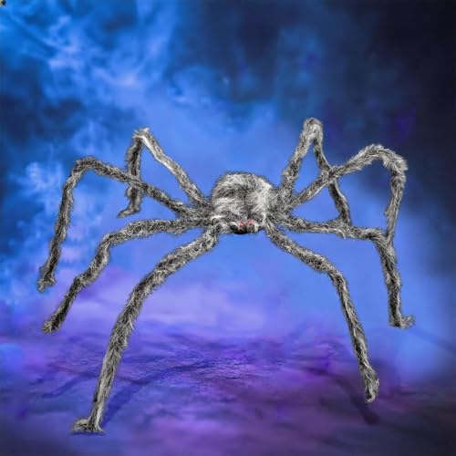 Araignée géante Halloween 1,5m pour décoration extérieure - 4