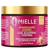 Mielle Crème sculptante à la grenade et au miel, crème coiffante naturelle plus humidité, pour boucles, ondulations...