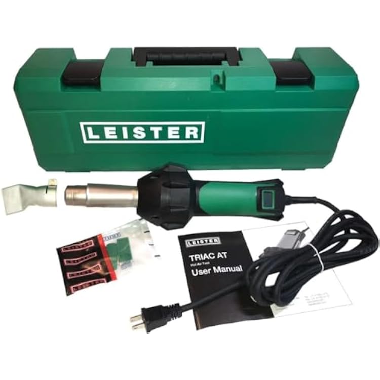 Leister Triac AT Digital Control Hand Held Plastic Welder with 40mm Nozzle and Carrying Case