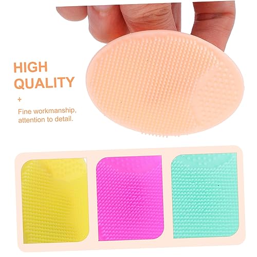 Balacoo 12Pcs Escova De Banho De Silicone Escova De Limpeza Esfoliante Facial Massagem Purificador D