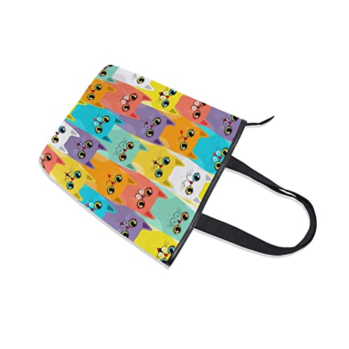 Canvas Tote Bag for Women with Zipper,Lady Tote Bag Canvas Tote Purse Canvas Handbag for Work Travel 5