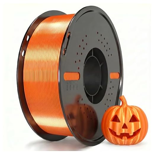 ⚡ Miailuy Silk PLA Filament 1.75mm+/-0.02mm,1kg (2.2lbs)/Spool, SilkOrange
