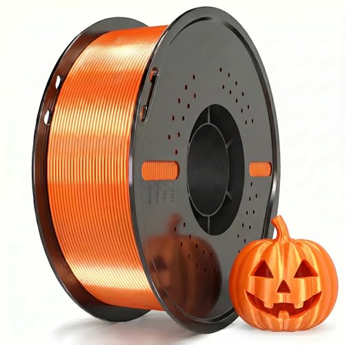 Miailuy Silk PLA Filament 1.75mm+/-0.02mm 1kg (2.2lbs)/Spool SilkOrange