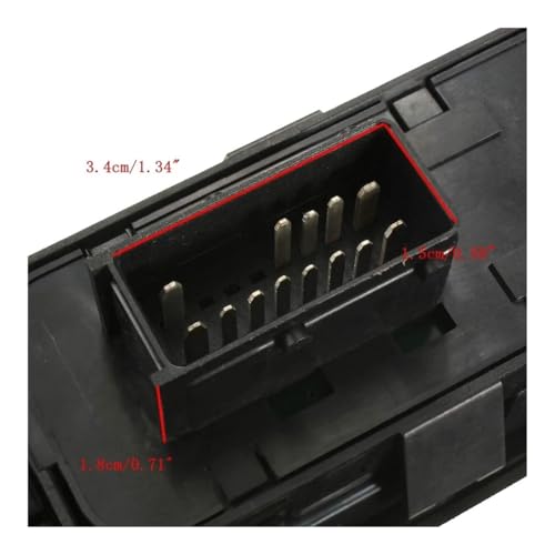 Interrupteur Commande Vitre Électrique 6554HJ : Solution Vitres En Panne pour 207 2007-2015 - 5