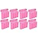 Eight (8) EBC Battery AA AAA Pink Plastic Battery Storage Case Holder Box USA Ship