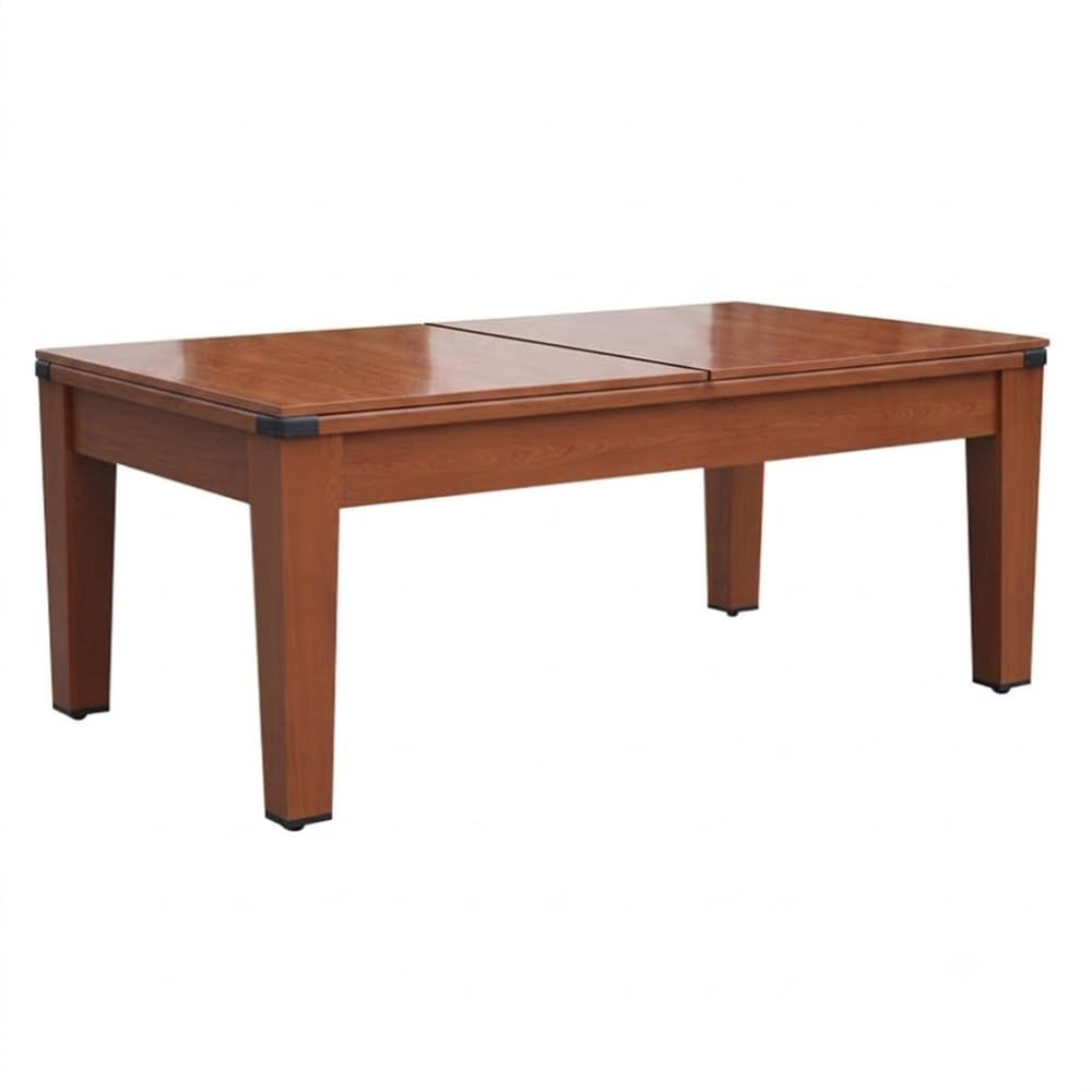 Table Multi Jeux 5 en 1-195x109x79 cm - Ping-Pong, Billard, Airhockey, Poker - Table à Manger