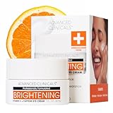 Advanced Clinicals Vitamin C + Caffeine Eye Balm Face Moisturizer | Under Eye Cream For Improving Appearance Of Dark Circles, Puffiness, Bags Under Eyes, & Look Of Dark Spots, 1 Fl Oz