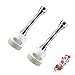 Rallonge de Robinet de Cuisine, 2Pcs Économiseur d'eau Robinet Accessoires, 360°Pivotant Rallonge de Robinet, Buse Filtre Adaptateur, pour Accessoires de Salle de Bain et de Cuisine
