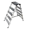 Aluleiter Leiter Trittleiter Haushaltsleiter klappbar 5-stufig 50 x 102 x 103 cm TÜV/GS